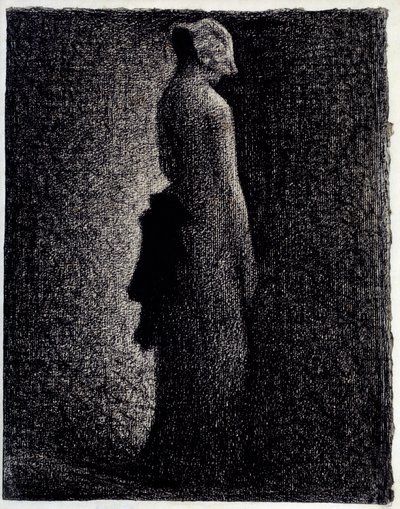 The Black Knot. Pencil Drawing by Georges Seurat by Georges Pierre Seurat
