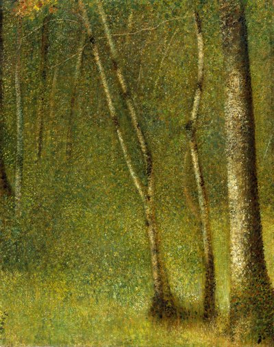 The Forest at Pontaubert by Georges Pierre Seurat