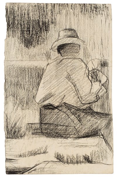 The Painter and His Palette by Georges Pierre Seurat