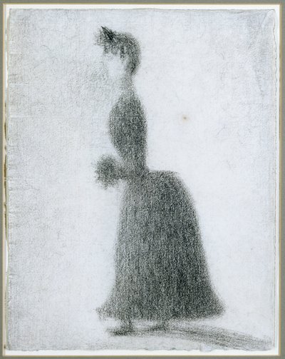 The Walker with a Muff by Georges Pierre Seurat