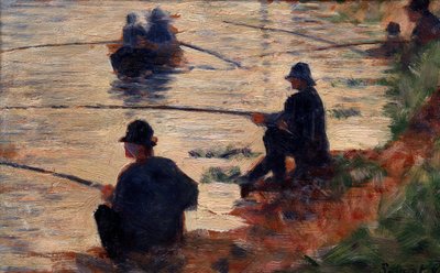 The Fishermen at the Study Line for the Big Jatte by Georges Pierre Seurat