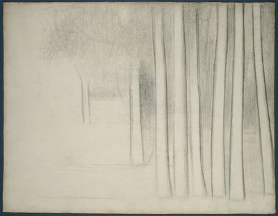 Tree Trunks (study for La Grande Jatte) by Georges Pierre Seurat