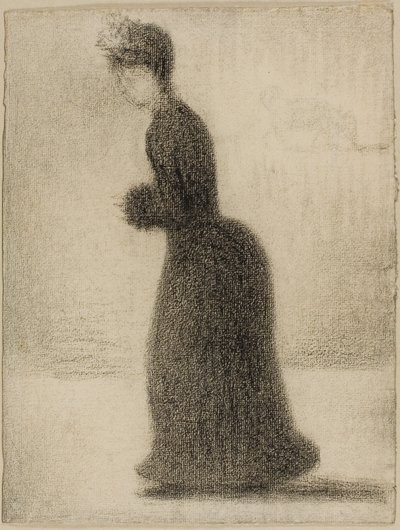 Woman with a Muff by Georges Pierre Seurat