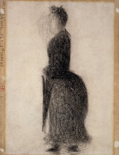 Woman with a Parasol by Georges Pierre Seurat