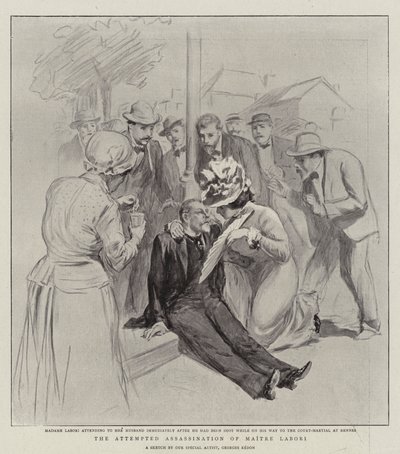 The Attempted Assassination of Maitre Labori by Georges Redon
