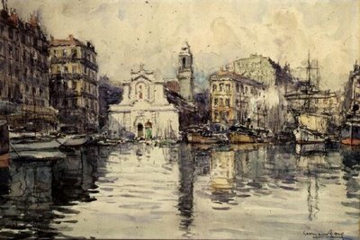 The Harbour, Marseilles by Georges Rose