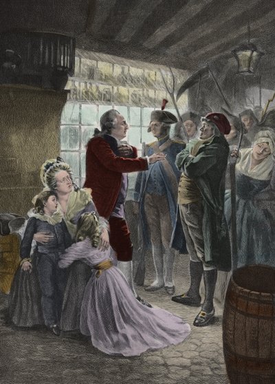 French Revolution: The royal family caught up in the inn of Varennes by Georges Roussin