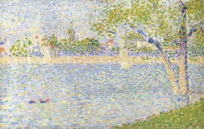 The Seine Seen from the Grande Jatte. 1888 by Georges Seurat