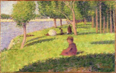 Seated Figures, Study for A Sunday Afternoon on the Island of La Grande Jatte by Georges Seurat
