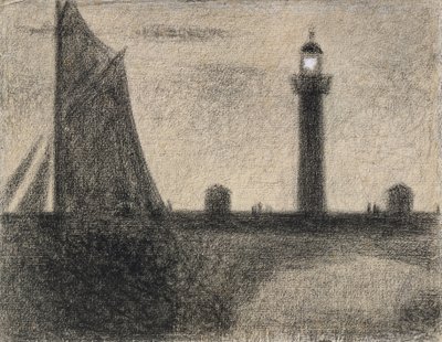 The Lighthouse at Honfleur by Georges Seurat