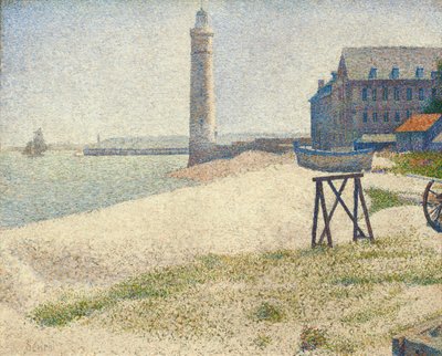 The Lighthouse at Honfleur, 1886 by Georges Seurat