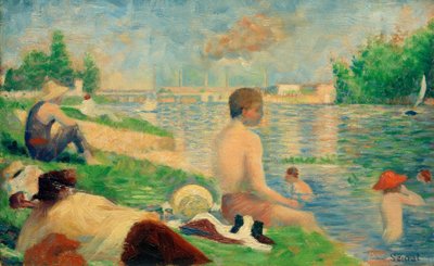 A Bathing Place, Asnières (Final Study) by Georges Seurat