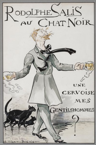 Rodolphe Salis at the Chat Noir by Georges Tiret Bognet