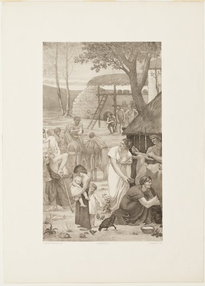 Pastoral Life of Saint Genevieve (right panel) by Georges William Thornley