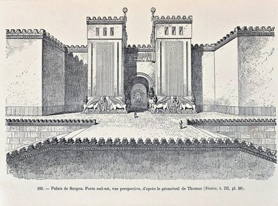 Reconstruction of south-east gate of Palace of Sargon at Dur-Sharrukin (