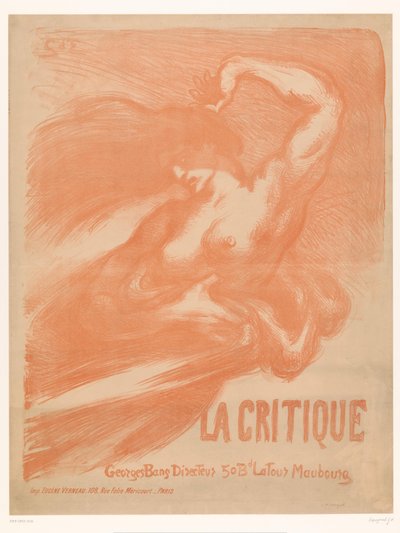 Nude Woman with Loose Hair and Drapery by Georges d