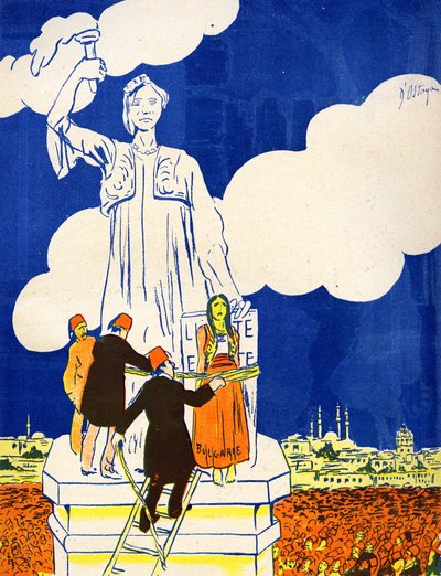 Turkey Ties Bulgaria to the Statue of Liberty, 1908 by Georges d 1878 1937 Ostoya