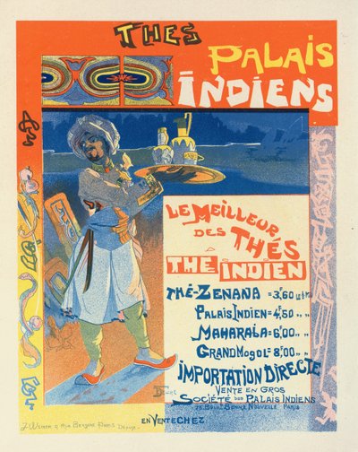 Thés du Palais Indien, c. 1900 by Georges de . Feure