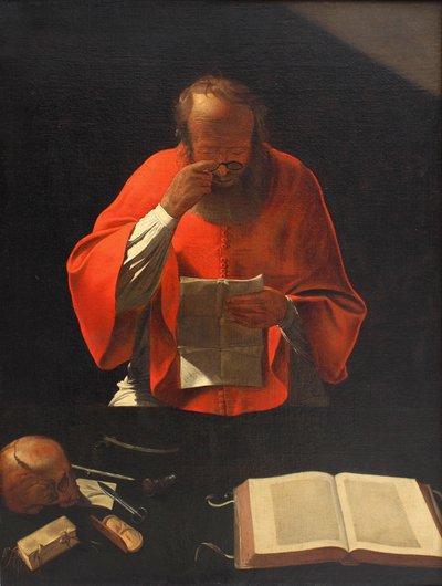 Saint Jerome Reading by Georges de La Tour