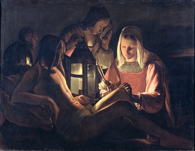 St. Sebastian Tended by St. Irene and the Holy Women by Georges de La Tour