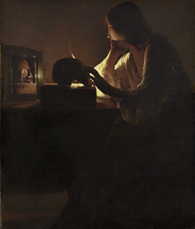 The Repentant Magdalen by Georges de La Tour