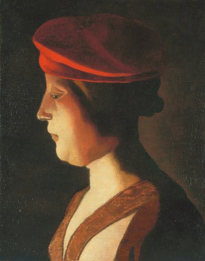 Head of a Woman; a Fragment by Georges de La Tour