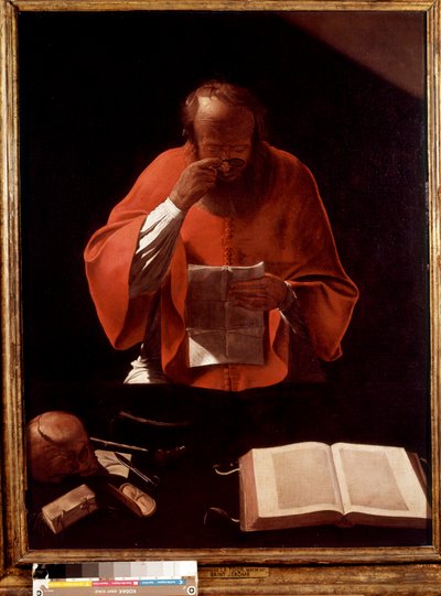 Saint Jerome Reading by Georges de La Tour