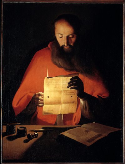 Saint Jerome Reading by Georges de La Tour