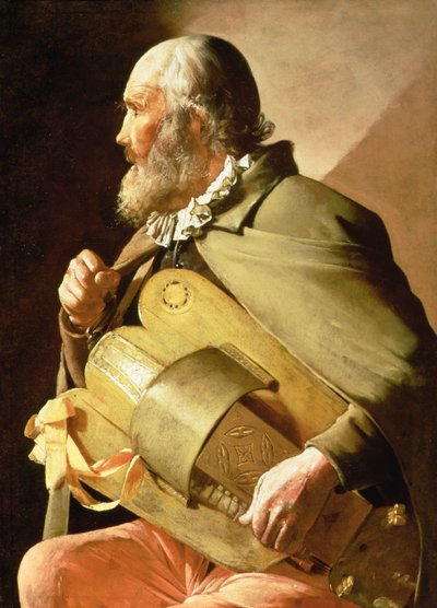 The Blind Hurdy Gurdy Player by Georges de La Tour