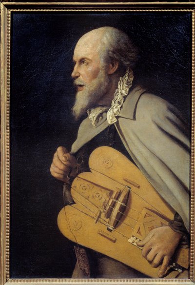 The Old Man. Painting by Georges De La Tour by Georges de La Tour