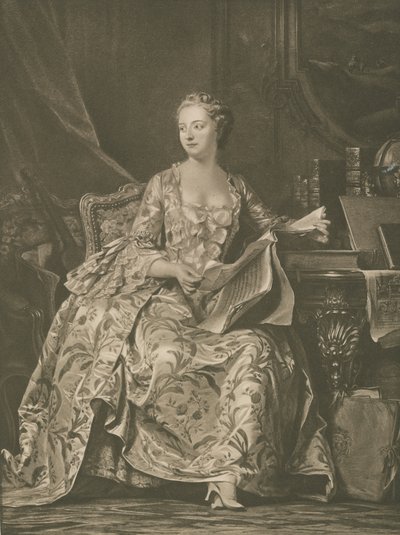 Madame de Pompadour by Georges de la after Tour