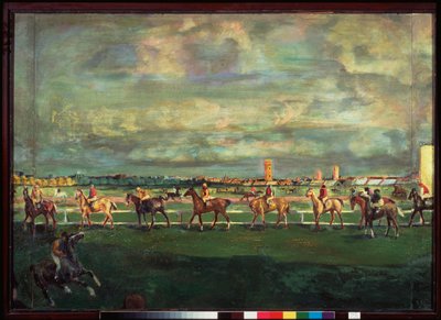Horseracing by Georgy Bogdanovich Yakulov