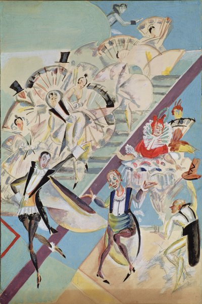 Stage design for the operetta Girofle-Giroflia by Ch. Lecocq by Georgy Bogdanovich Yakulov