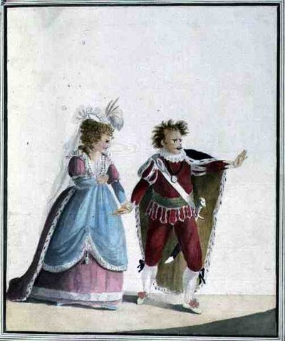 John Edwin (1749-90) and Sarah Siddons (1755-1831) by Georgiana Jane Keate