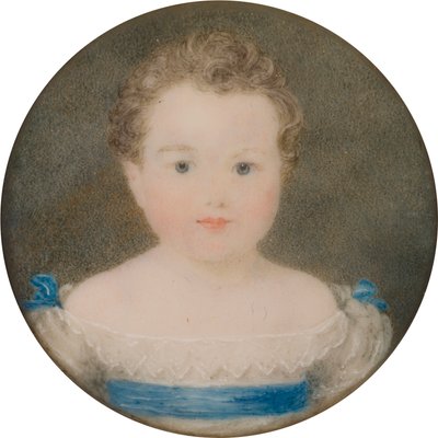 Portrait of Orlando George Charles Bridgeman, Afterwards 3rd Earl Bradford, as a Child (1819-1898) by Georgina Viscountess Newport Moncreiff
