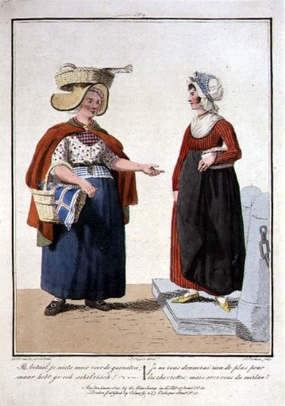 Fish Sellers by Georgius Jacobus Johannes van (after) Os