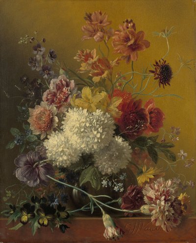 Still Life with Flowers by Georgius Jacobus Johannes van Os