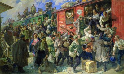 Spontaneous Release of the Tsarist Armed Forces in 1917 by Georgiy Konstantinovich Savitsky
