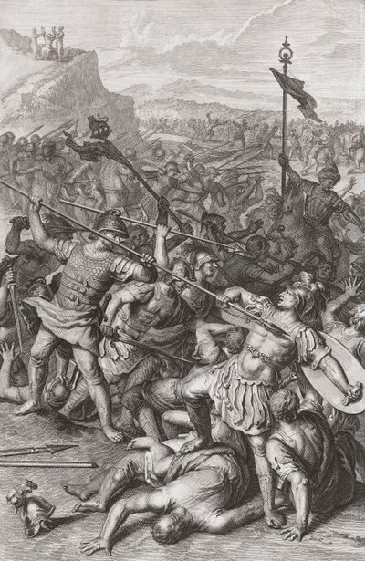 The Battle of Israel Against the Amalekites by Gerard (after) Hoet