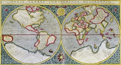 World Map of Mercator (1587) - in 