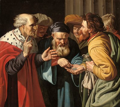 The Payment of Judas by Gerard (manner of) Seghers