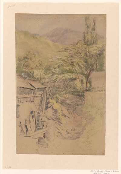 Mountain Landscape with Watermill by Gerard Bilders