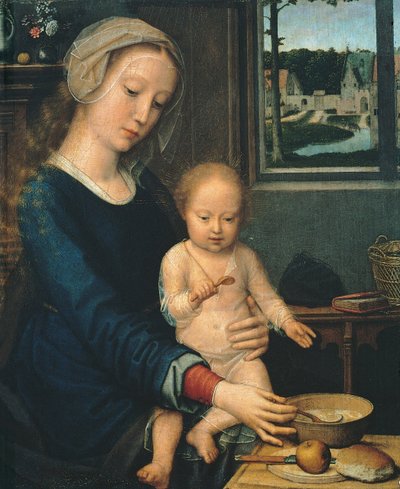 Madonna and Child with the Milk Soup by Gerard David