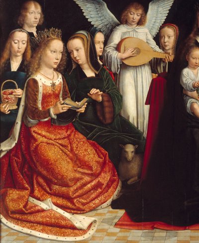 The Virgin among the Saints (detail) by Gerard David