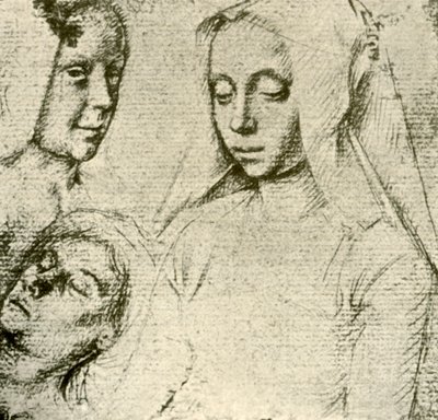 Three Female Heads, late 15th-early 16th century by Gerard David