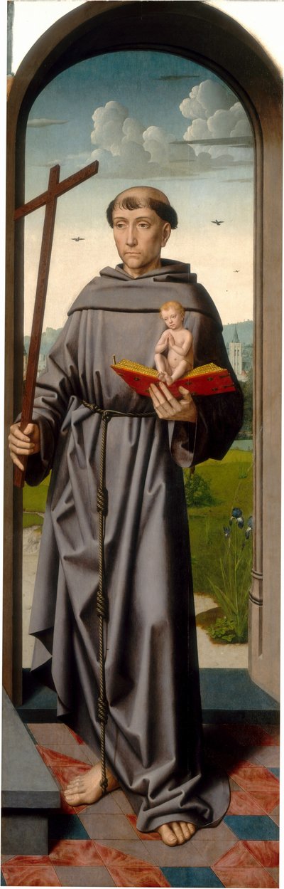The Saint Anne Altarpiece: Saint Anthony of Padua by Gerard David and Workshop