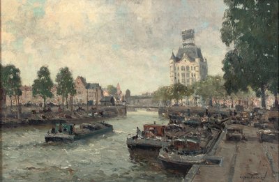 A view of the Witte Huis, Rotterdam by Gerard Delfgaauw
