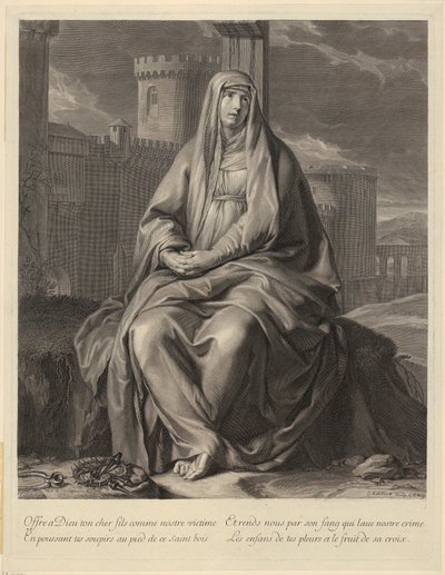 Portrait of Charles-Maurice Le Tellier by Gérard Edelinck