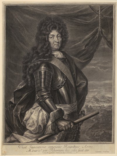 Portrait of Louis XIV by Gérard Edelinck