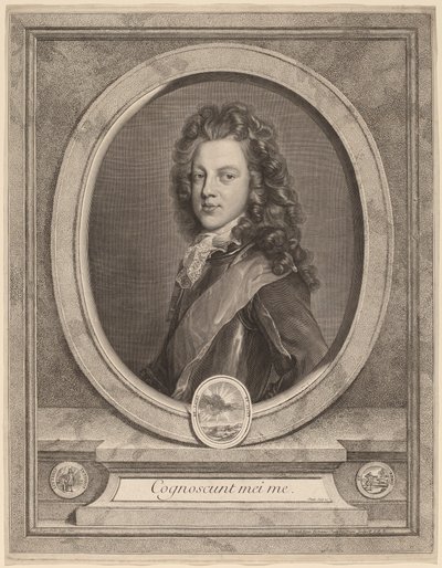James III, Prince of Wales by Gerard Edelinck after François de Troy